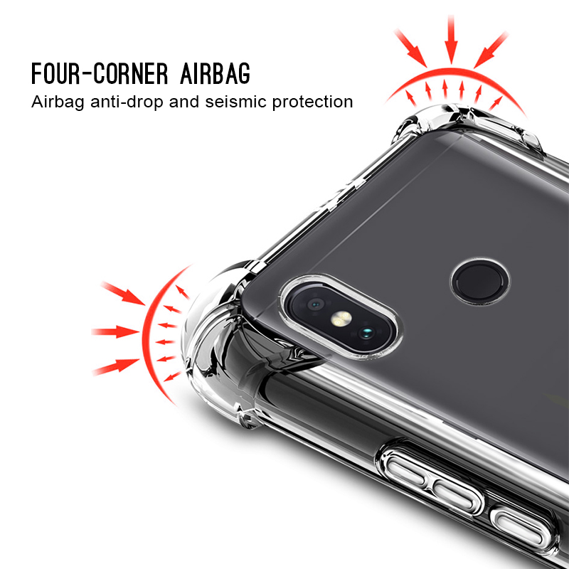 Funda de teléfono para Xiaomi Redmi Note 5 6 7 Pro 7 6 Pro 6A 5 Plus cubierta de Airbag de cristal transparente para Xiaomi mi 9 8 se A1 A2 lite F1