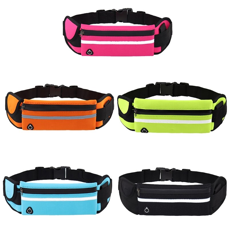N0HA Running Waist Pack Women&amp;Men Reflective Runner Pouch Belt Fitness Workout Bag Adjustable Sport Fanny Pack Phone Holder