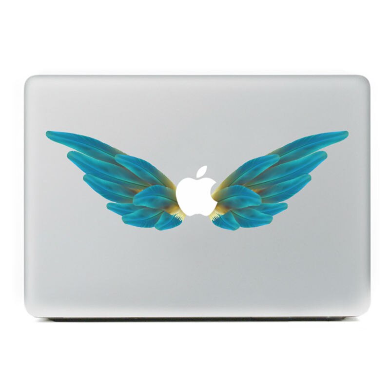 Angel's blauwe vleugels Vinyl Decal Notebook sticker op Laptop Sticker voor DIY Macbook Pro Air 11 13 15 inch Laptop huid