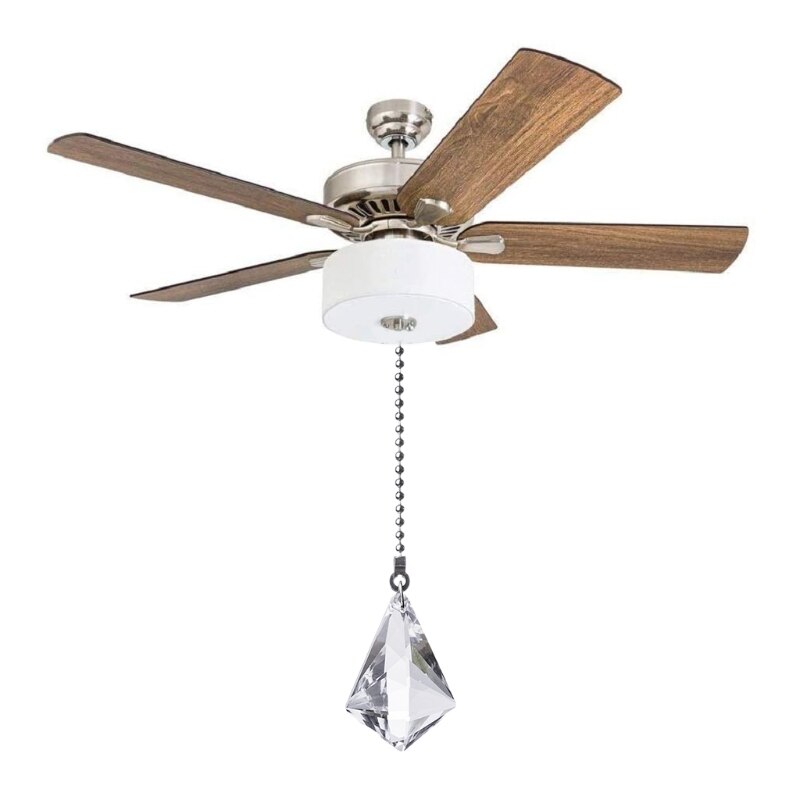 4 Sets Crystal Lamp Pull Chains Ceiling Fan Light Pull Chain Connector Home 95AC