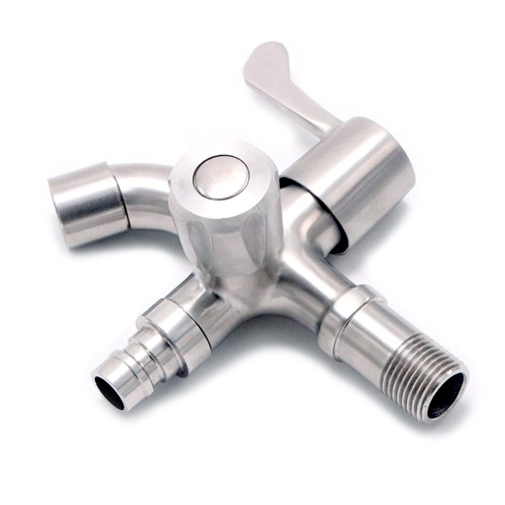 Dual holder dual hole Multifunctional washing machine faucet 304 stainless steel ceramic spool G1/2 wather faucet bibcock