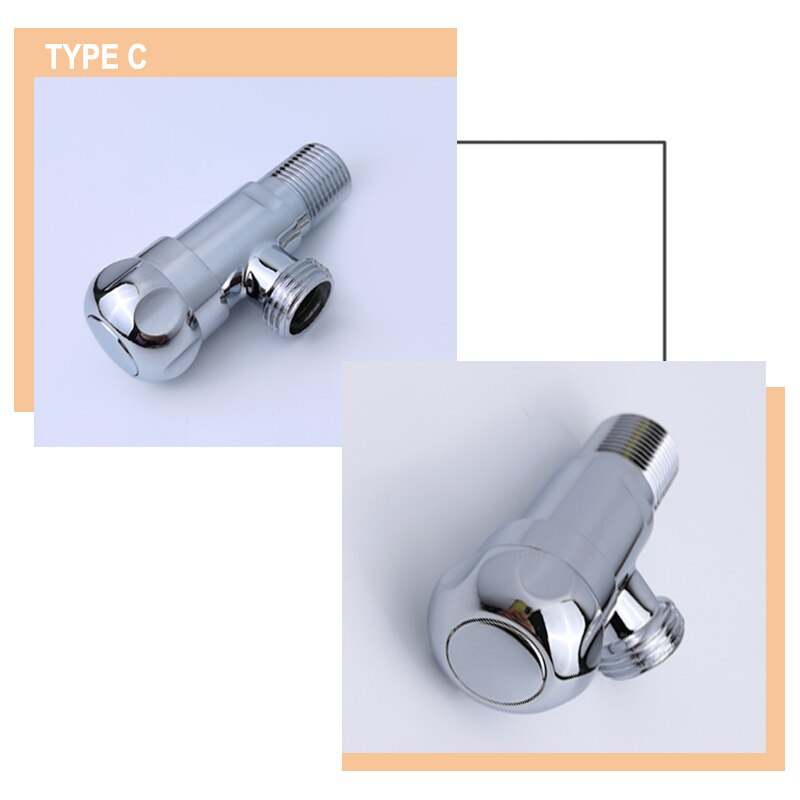 Triangle Valve Bathroom Toilet Kitchen Accessory G1/2 Brass Suqare Angle Valves