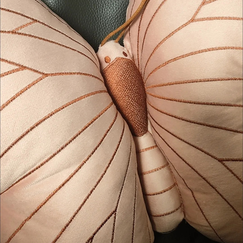 Niedliche Schmetterlings kissen bequeme rosa Schlaf bett kissen Hals Reise kissen Raum dekoration ästhetische Kissen für Möbel