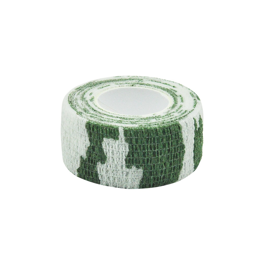 Cinta elástica de camuflaje para la nieve, Protector deportivo autoadhesivo, Protector de rodilla, vendaje atlético para dedo: 1 pcs / 2.5cmX4.8m