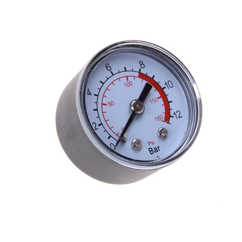 1PC Air Compressor Pneumatic Hydraulic Fluid Pressure Gauge 0-12Bar / 0-180PSI