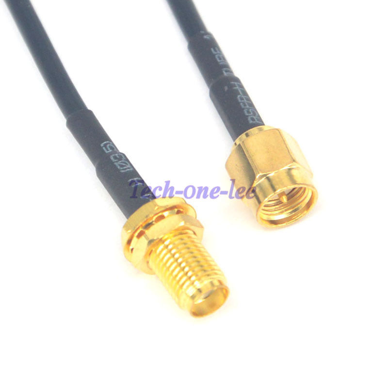 5 stuk/partij 10ft SMA Kabel Vrouwelijke naar Sma Stekker Antenne Extension Coax Connector 3 M