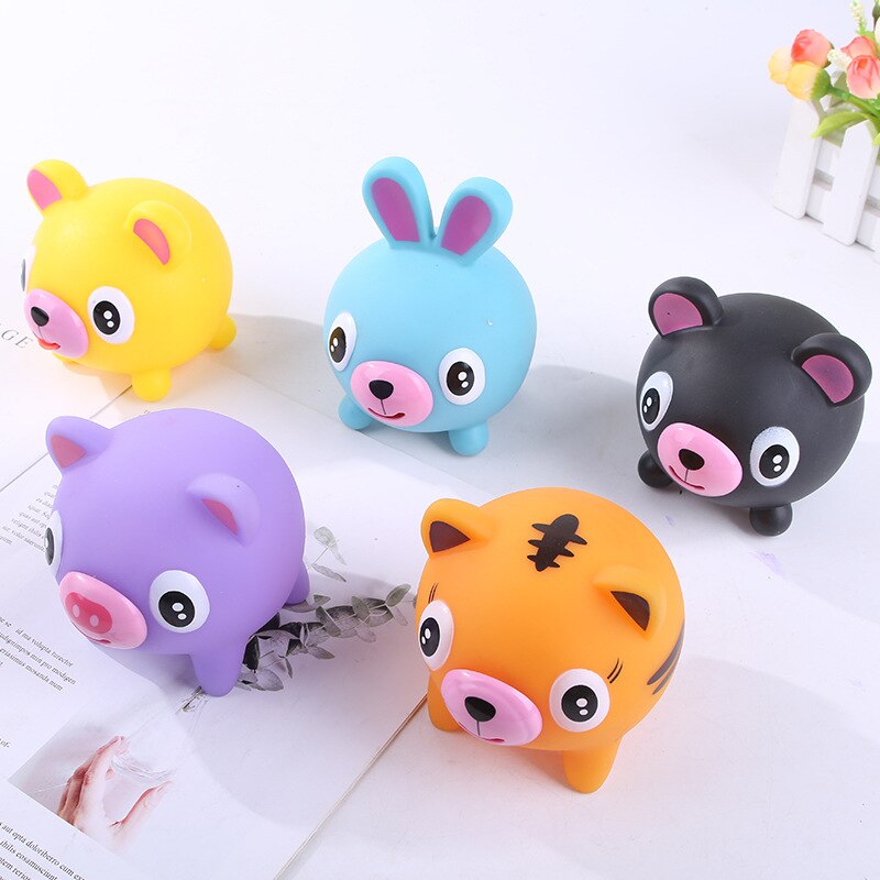 Cute Animal Screaming Tongue Sticking Out Stress Reliever Toy Vocal Doll Screaming Toy Talking Animal Children