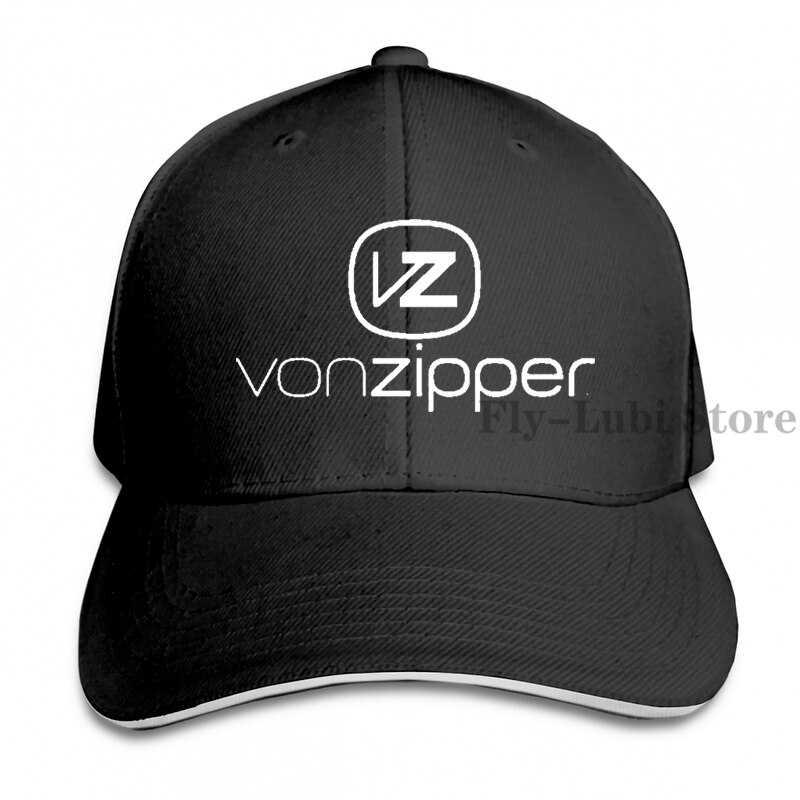 VonZipper SkateBoard Baseball cap men women Trucker Hats adjustable cap: 1-Black