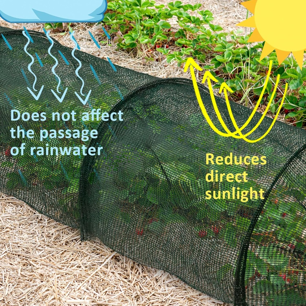 Filet d'ombrage pour Tunnel de jardin 3M, libération rapide, prévention des insectes, serre Portable et pliable pour Tunnel de jardin