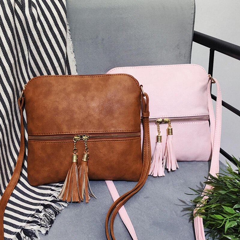 Dames messenger bags mini tas kwastjes schelpvorm tas dames schoudertassen handtas