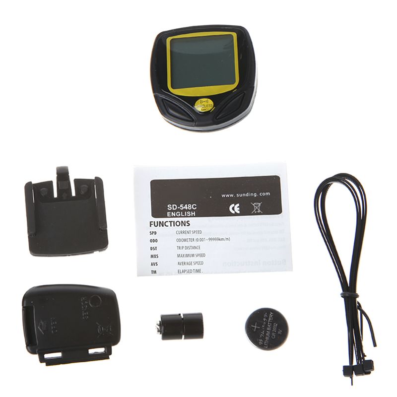 Waterproof Bicycle Wireless Digital Speedometer Outdoor Bike Cycling Meter Odometer Speed Counter Code Table