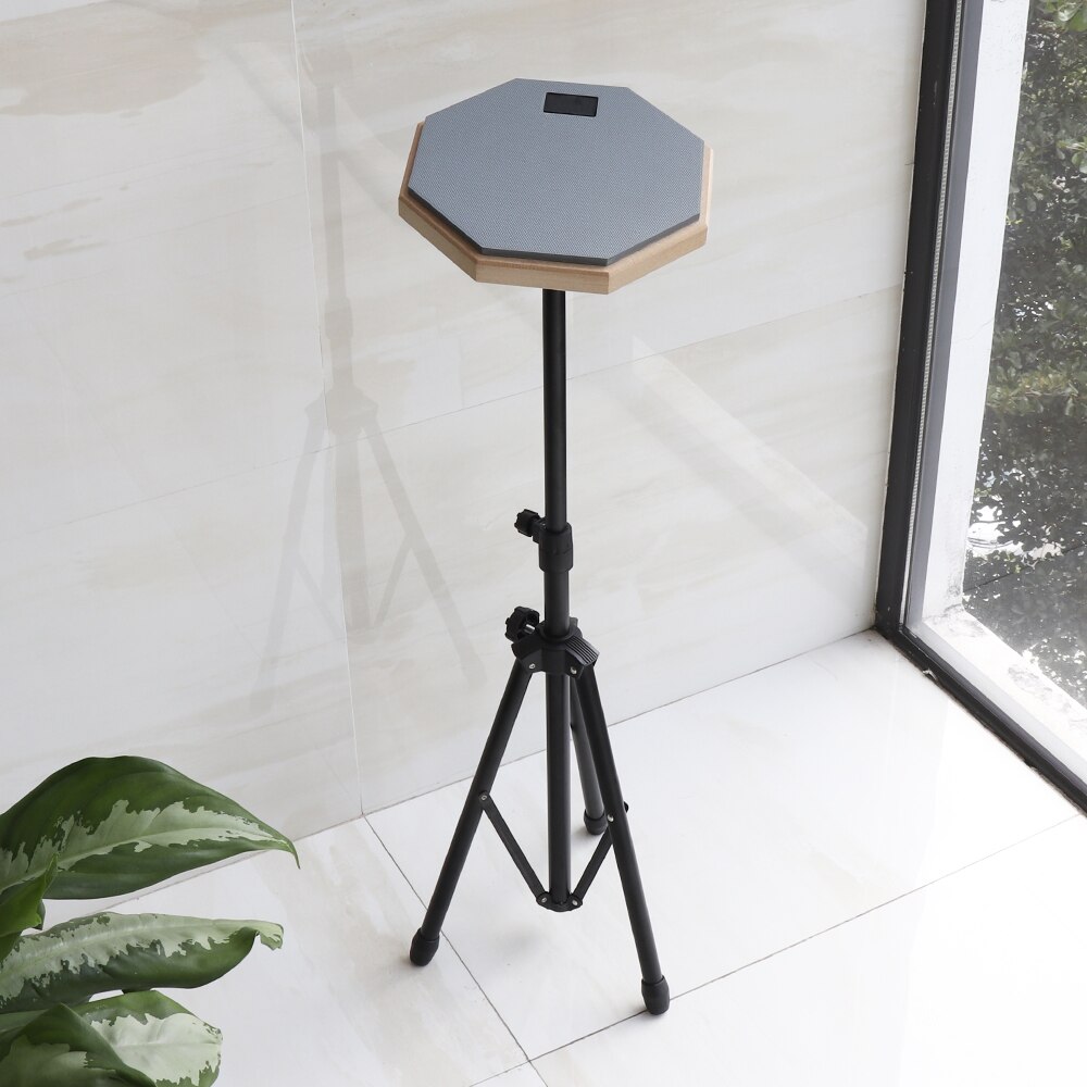 8 zoll Gummi Holz Dumm Trommel Anfänger Praxis Ausbildung Trommel Pad mit Stand / Stock Optional für Schlagzeug Instrumente Teile
