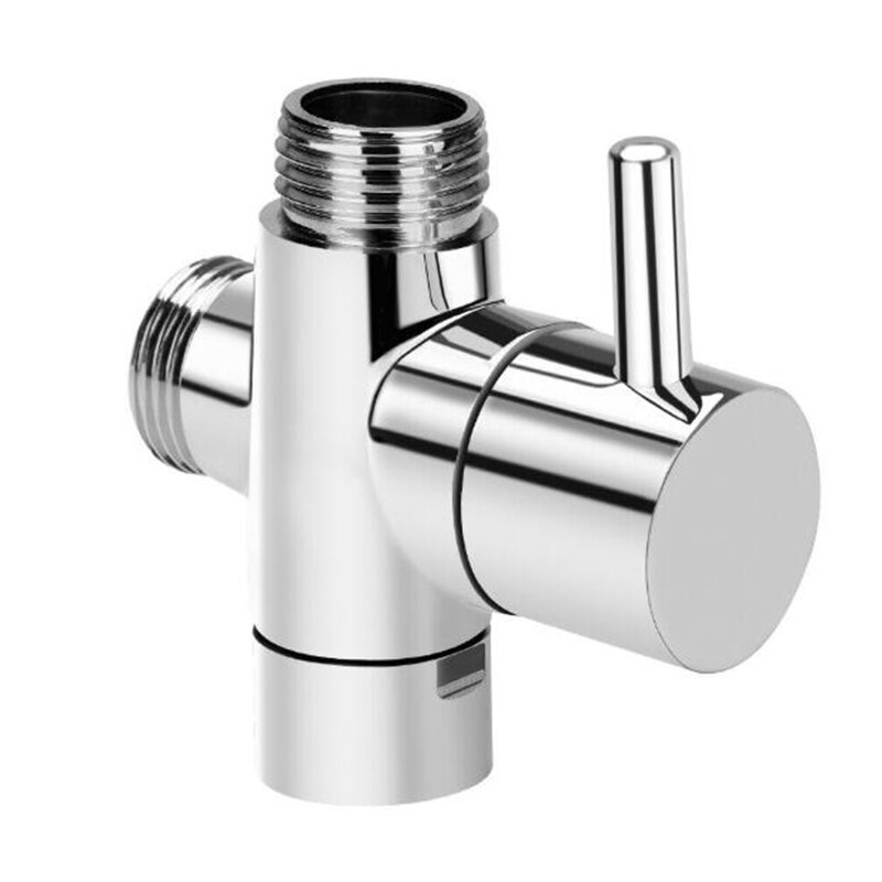 Brass Diverter Valve 3 way Water Separator Shower Tee Adapter Adjustable Shower Head Diverter Valve Bathroom Accessories