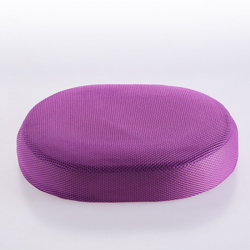Anti hemorrojder massage sittdyna höft push up yoga ortopedisk komfort skum svansbenskudde bil kontorsstol sittdyna d: Lila