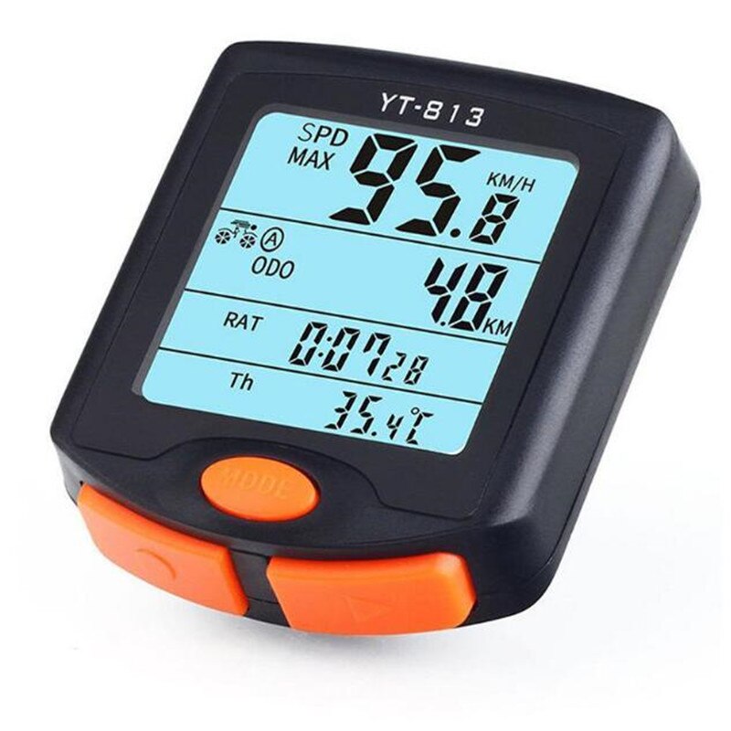 BOGEER YT-813 ordinateur de vélo sans fil compteur kilométrique de vélo étanche à la pluie compteur de vitesse activé support de montage vtt ordinateur de vélo de route
