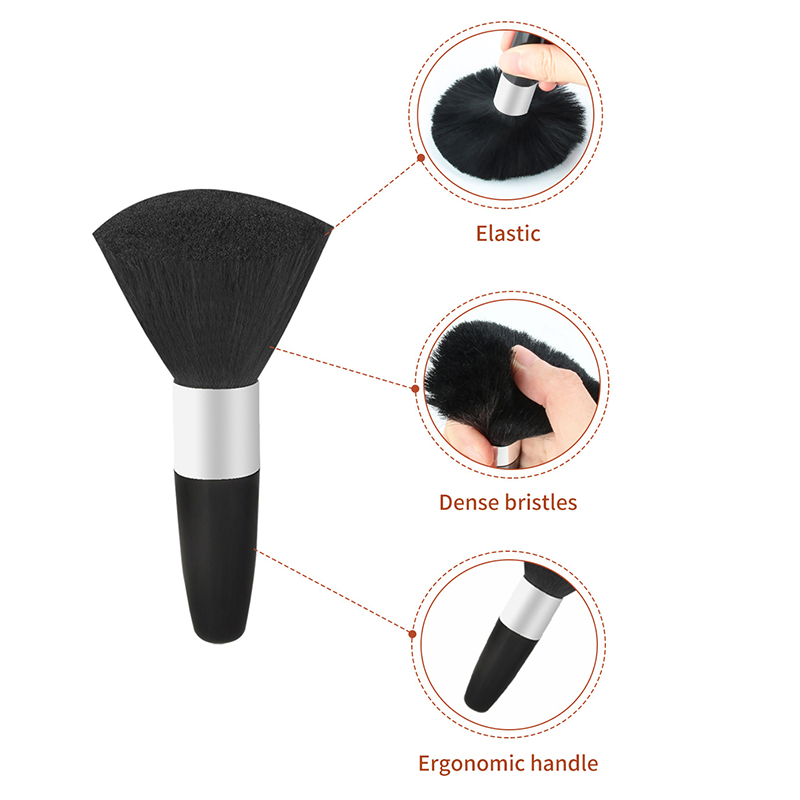 1 Stuks Zachte Hals Gezicht Duster Kapper Zwarte Baard Borstels Haar Reiniging Kapper Kapsalon Knippen Kappers Styling Make-Up Tools