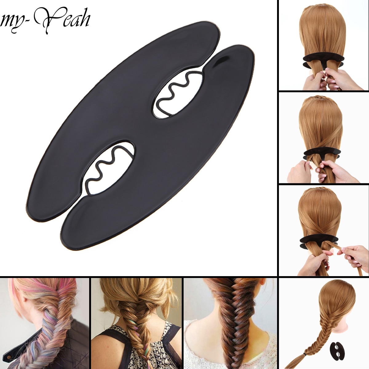 Hair Styling Magic Hair Weave Braider Bun Maker Twist Roller Hair Styling Gereedschap Thuisgebruik Diy Beauty Vlechten Gereedschap Accessoires