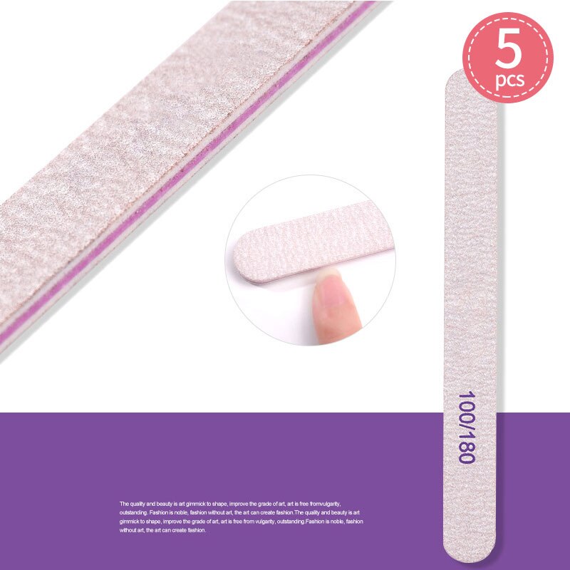 Nail File Nail Buffer 100/180 Sandpaper Nails Sanding Blocks Grinding Polishing Pedicure Manicure Care Nail Tools: M391 style 3