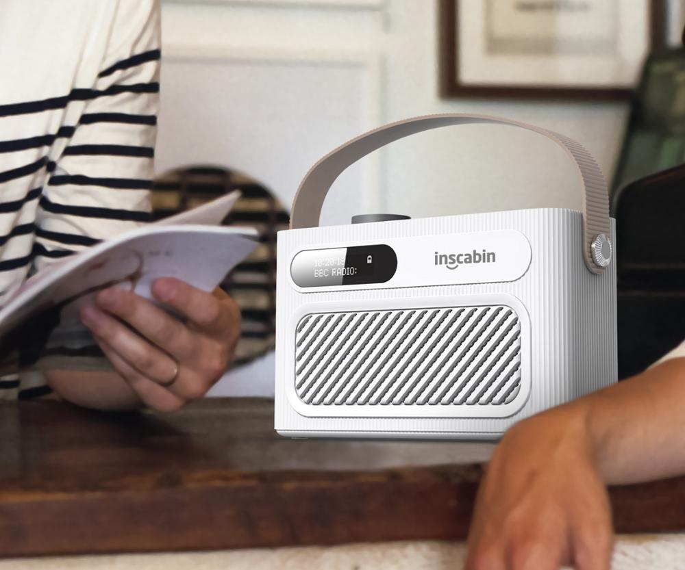 Inscabin M60 Stereo DAB Radio Portable Wireless Speaker with Bluetooth, FM/Beautiful /Rechargable Battery