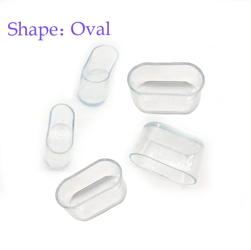 8 stücke Silikon Stuhl Bein Caps Füße Pads Möbel Tisch Stuhl Bein Boden Füße Cap Cover Schutz Transparent möbel beine