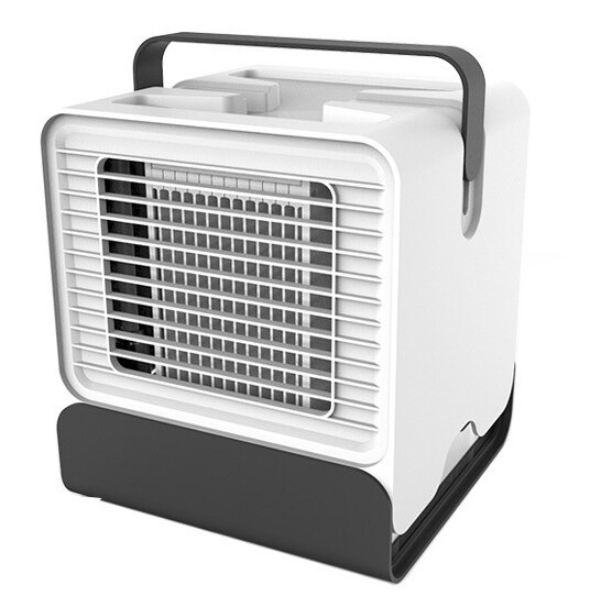 Mini aire acondicionado portátil, Humidificador purificador de aire, aire acondicionado en 7 colores, USB, ventilador de escritorio con 2 tanques de agua para el hogar: 3