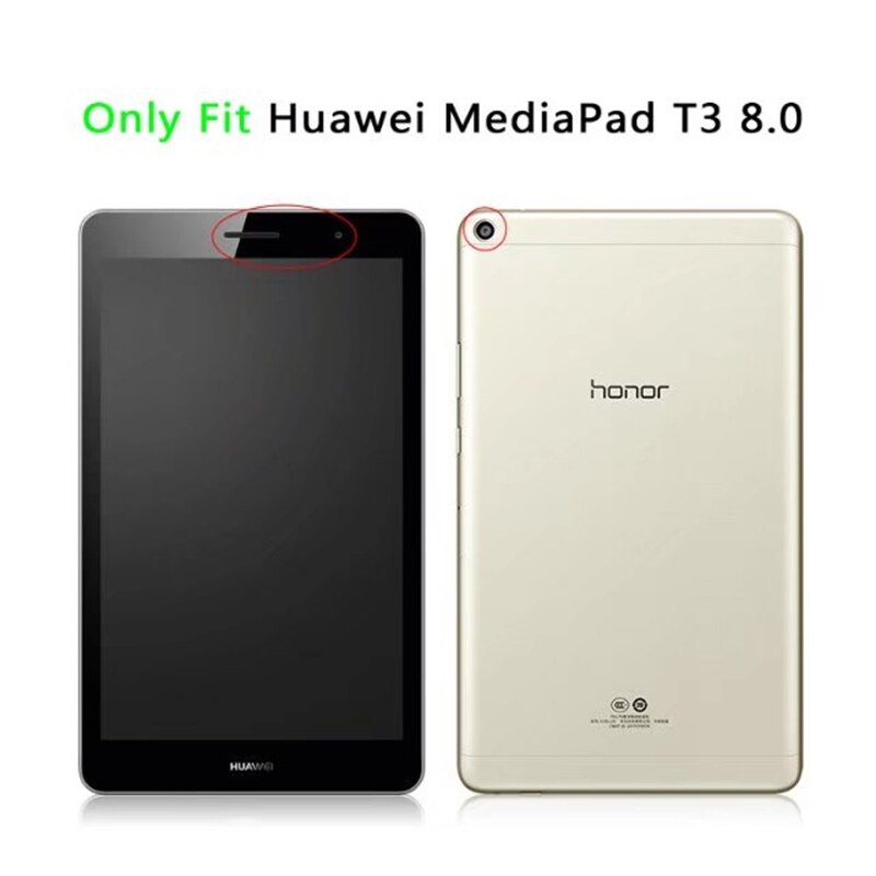 Für Huawei T3 8 Litschi Korn Leder Flip Abdeckung Fall für Huawei MediaPad T3 8,0 KOB-L09 KOB-W09 tablet fall stehen abdeckung