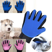 Blauw Handschoen Voor Katten Borstel Vinger Siliconen Handschoen Voor Dier Borstel Kat Handschoen Borstel Huisdier Haar Handschoen