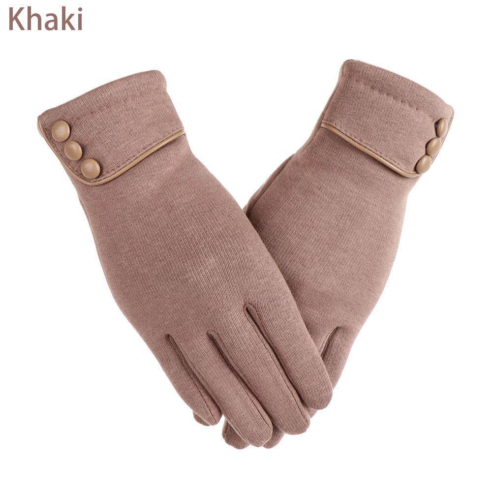 1 par de guantes cálidos de invierno para mujer, manoplas térmicas con forro polar para pantalla táctil, guantes a prueba de viento para conducir y esquiar: Gris