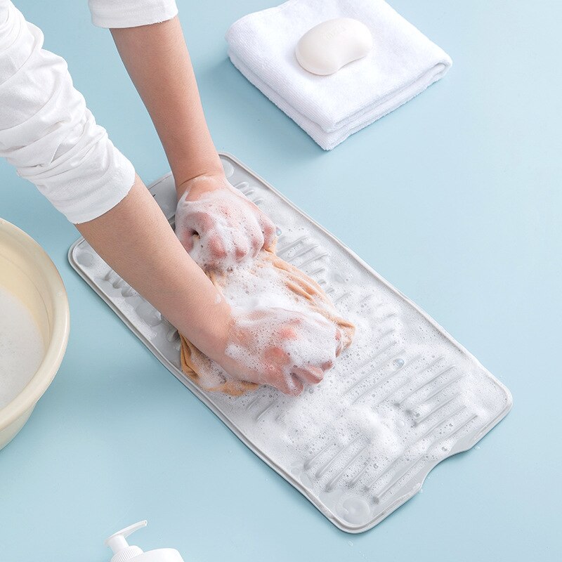 Multifunctionele Vouwen Wasbord Met Zuignappen Mini Siliconen Draagbare Wasbord Antislip Zuignap Hand Kleren Wassen Tool