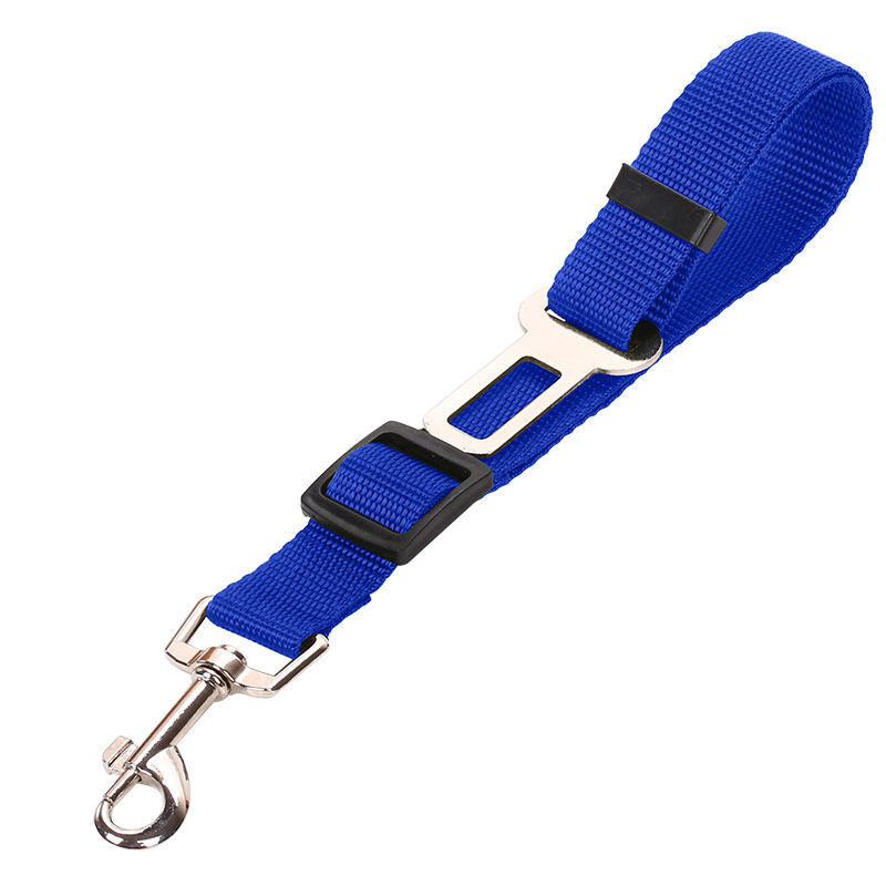 1Pc Pet Autogordel Quick Release Verstelbare Harnas Lead Clip Voor Kleine Middelgrote Hond Reizen Clip Dierbenodigdheden auto Accessoires: Blauw