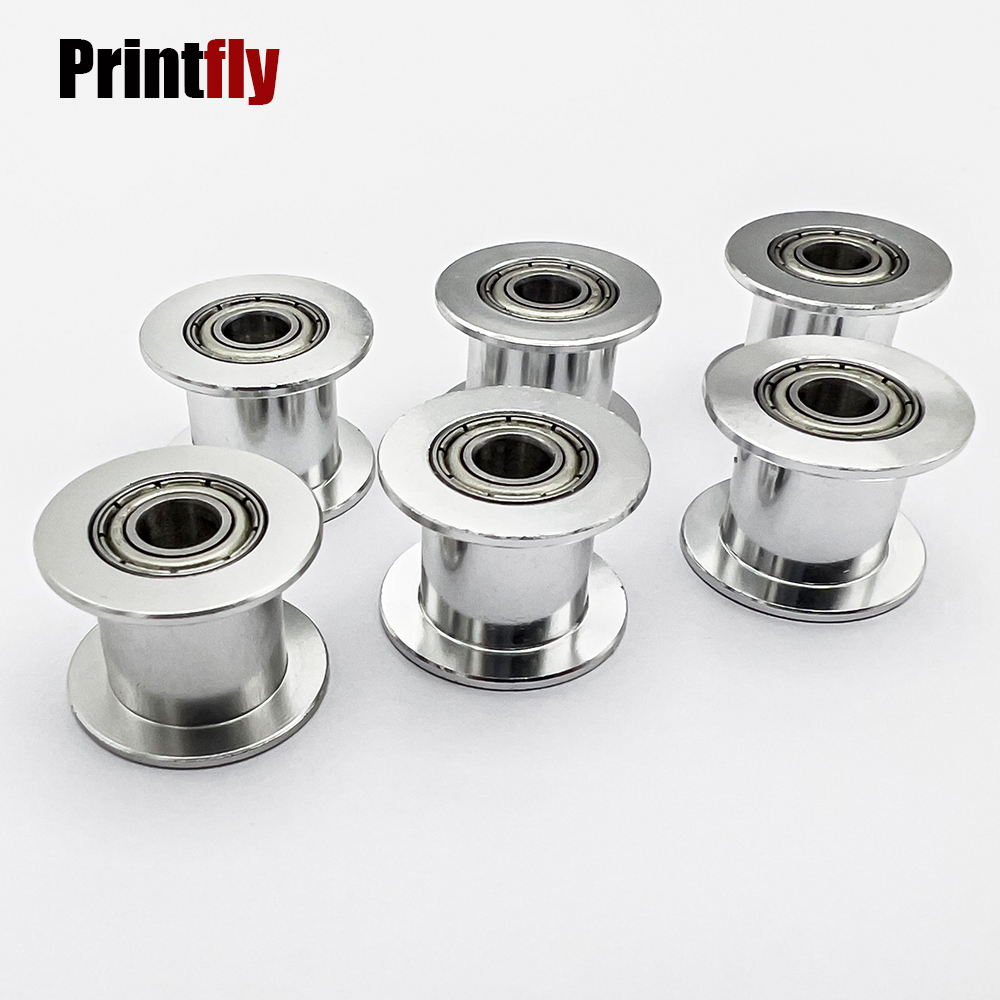 Printfly-polea de rueda síncrona con 20 dientes, diámetro de 3mm, 4mm, 5mm, 6mm y 8mm, con rodamiento para correa de distribución GT2, ancho de 10MM, 2GT