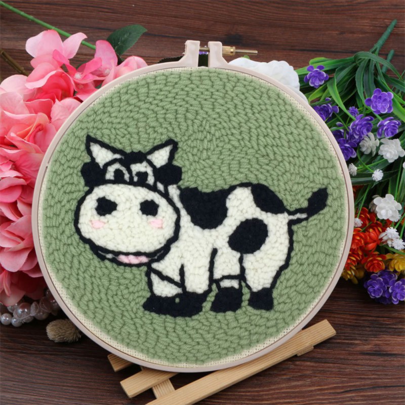 Söta gör-det-själv band djur bandgjorda broderi kit för barn handarbetssatser korsstygn konst hantverk sömnad dekor 15*15cm timmar