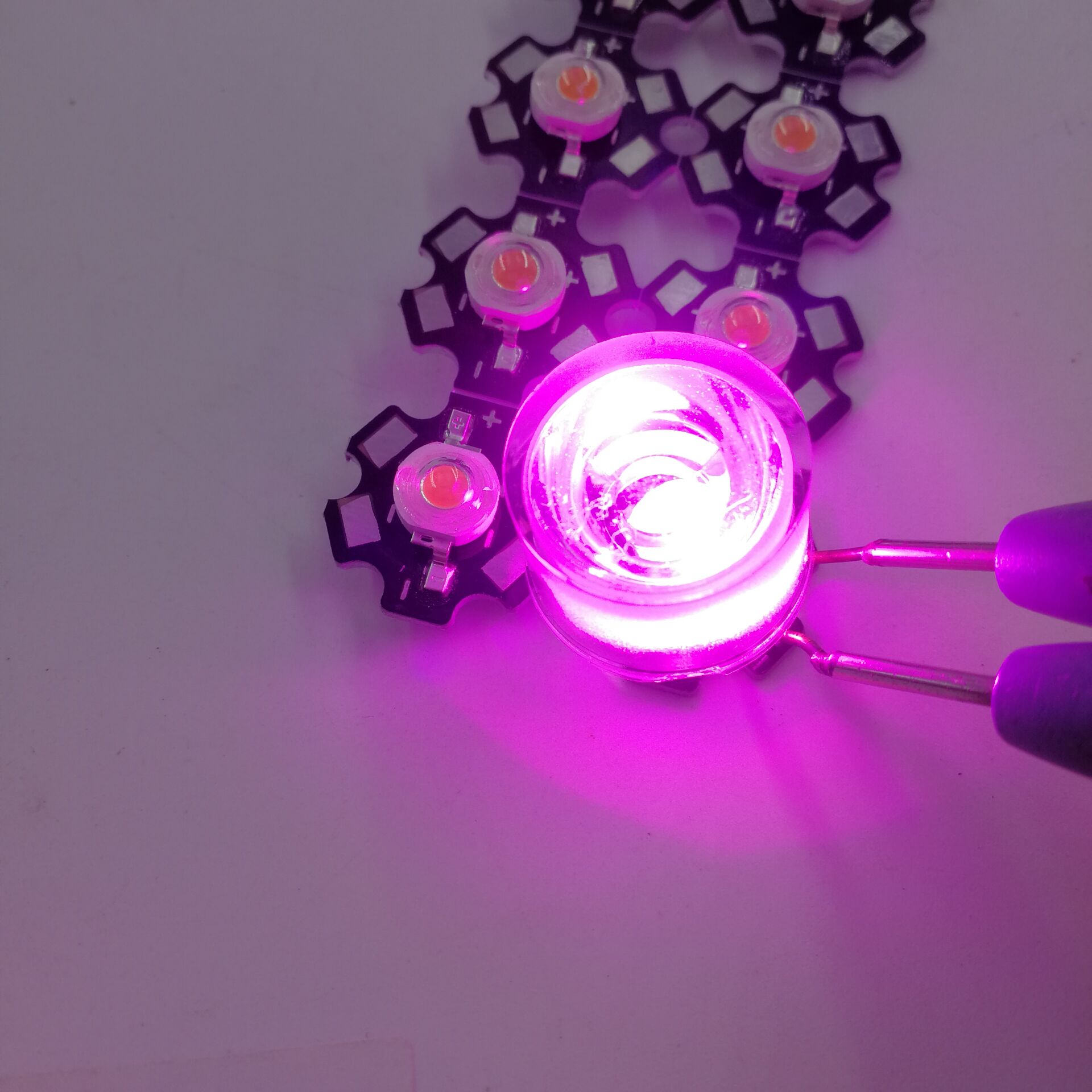 , 10pcs 3w full spectrum led 380-840nm +1pcs 6-10x3w 600mA led driver+10pcs waterproof led lens led kit