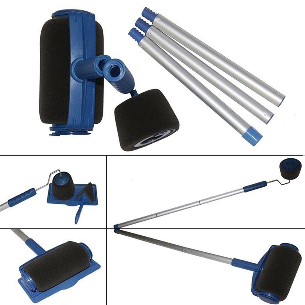 Multifunction DIY Paint Runner Roller Brush Handle Kit Tool Household Pro Corner Set Decorate Home Office Room Wall