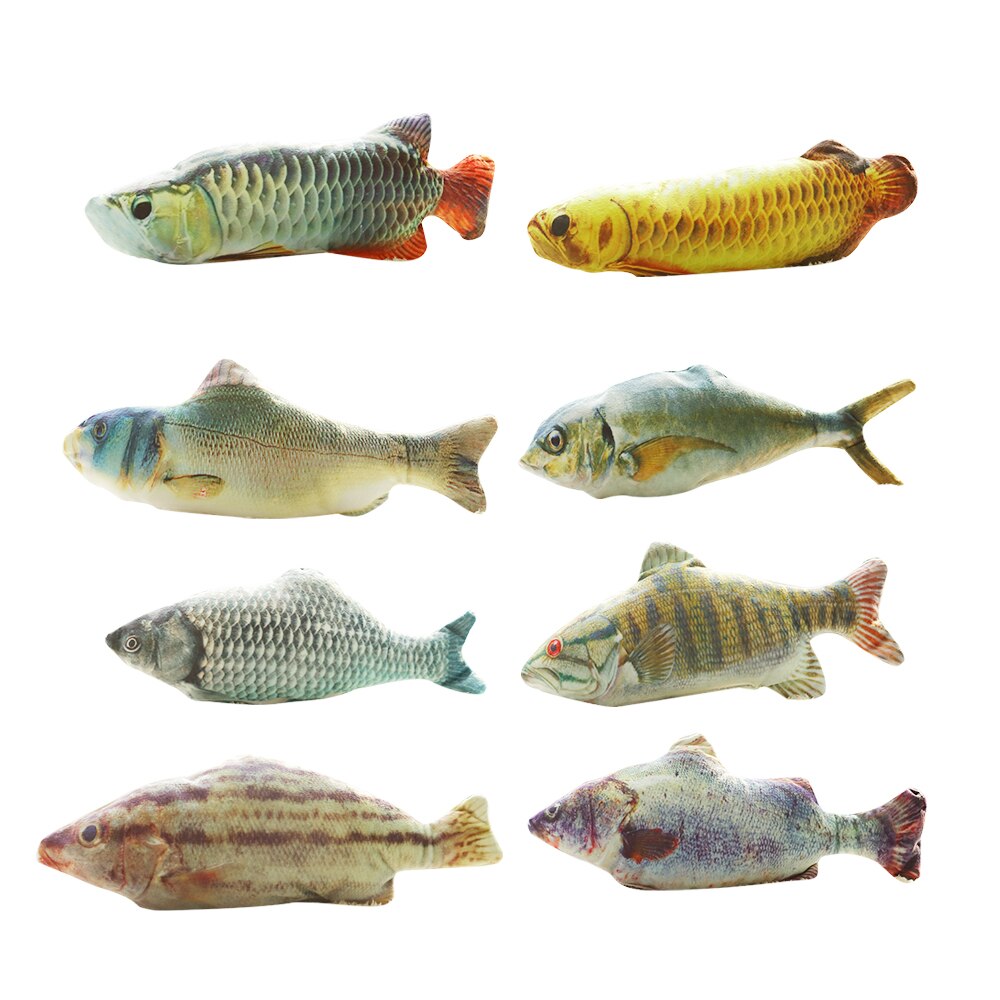 Huisdier zacht elektronisch visvormig katten speelgoed elektrische usb-oplaadsimulatie vis speelgoed grappige kat kauwspeelgoed dropshipping