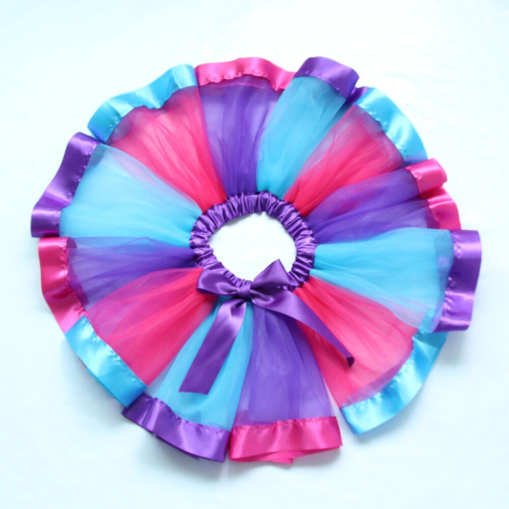 Jupe tutu en tulle pour filles, vêtements pour enfants, princesse, danse, fête de mariage, couleurs arc-en-ciel, été,