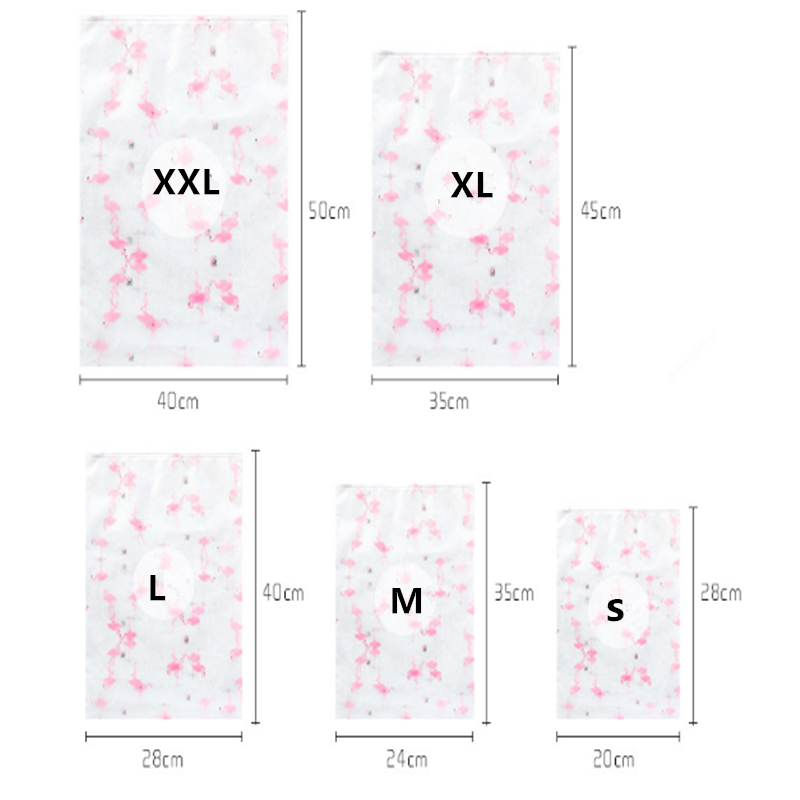 Transparent Flamingo Cosmetic Bag Travel Zipper Make Up Case Organizer Storage Makeup Pouch Toiletry Beauty Wash Kit Box: 40CMX50CM XXL