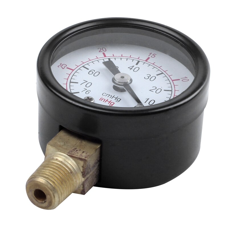 Male Threaded Pneumatic Air Vacuum Pressure Gauge 30/0Hg
