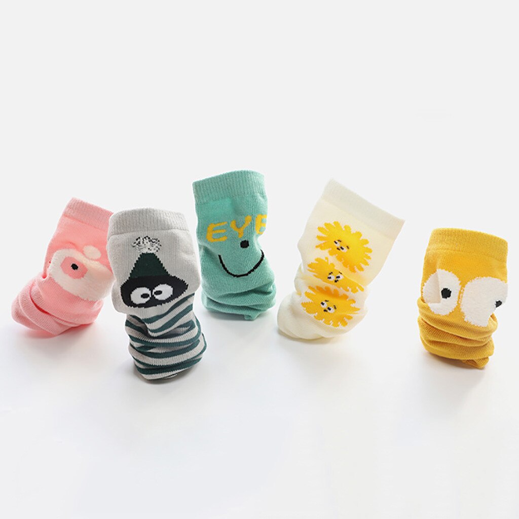 Knee High Socks Girls Cartoon Animals Stripe Antislip Socks Toddler Kids Boys Breathable Tube Booties Socks M6