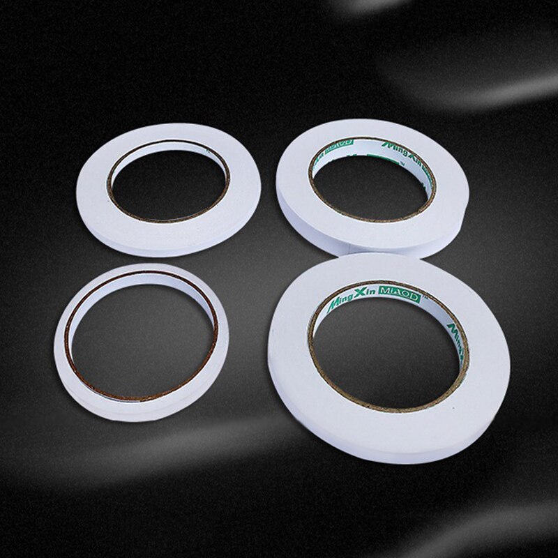 Double Sided Tape Thin Type Easy to Tear Strong Stickiness Adhesive Sticky Tapes for Crafts Letters Shelves Drawers