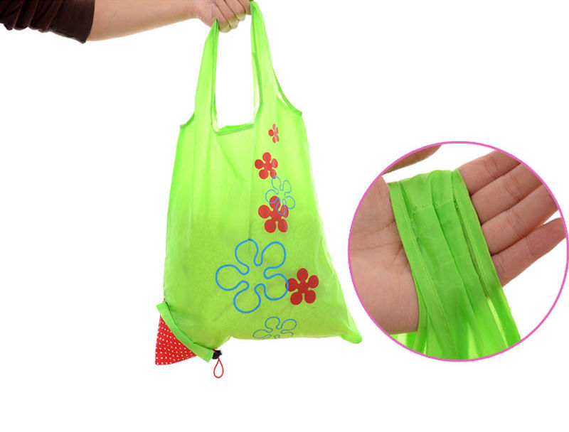 Sac à main pliable de stockage d'eco sacs à provisions pliables réutilisables en Nylon d'épicerie grand sac 8 couleurs