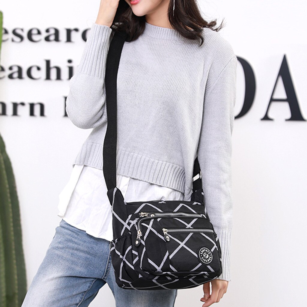 Women Messenger Bags for Women Waterproof Nylon Handbag Female Shoulder Bag Ladies Crossbody Bags Ladies Zipper Handbag