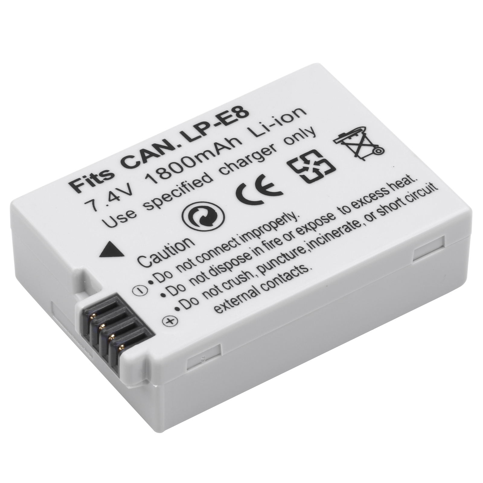 1800mAh LP-E8 LPE8 LP E8 Batterie Batterie AKKU + LCD Double Chargeur pour appareil photo Canon EOS 550D 600D 650D 700D X4 X5 X6i X7i T2i T3i: 1 Pc Battery
