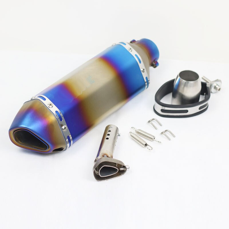 51mm Universal Motorcycle Exhaust Muffler Pipe Scooter Dirt Pit Bike Tube DB Killer For Honda R1 R3 MT07 cafe racer simson s51: H Ak laser