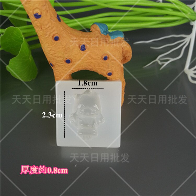 Aniaml bjørn kanin gris silikone form kage dekoration slik forme polymer ler håndværk epoxy harpiks vedhæng smykker fremstilling: 3607