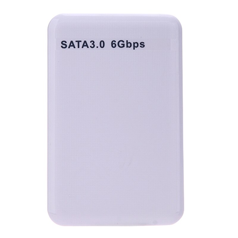HDD Case Portable Tool Free 2.5 Inch External Hard Drive Enclosure USB 3.0 to SATA III 6Gb 2.5&quot; Laptop HDD SSD Case Support UASP: USB 3.0 White