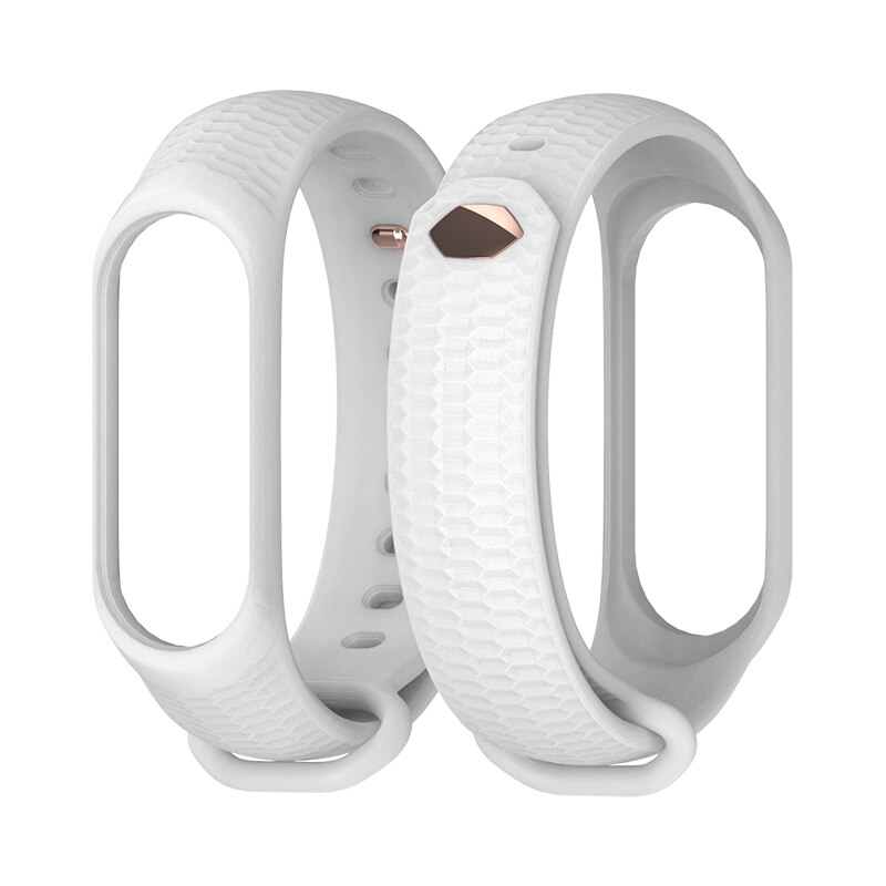 Mi Band 4 Strap Wrist Bracelet for Xiaomi Mi Band 3/4 Silicone Wristbands Correa Miband 3 Accessories: White