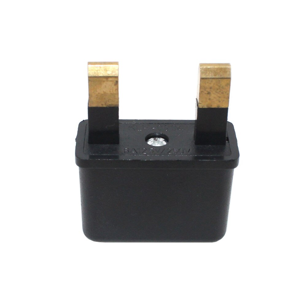 2pcs EU US to UK AC Power Socket Plug Travel Wall Charger Outlet Adapter Converter 2 Socket Input Pin For Phone Charging