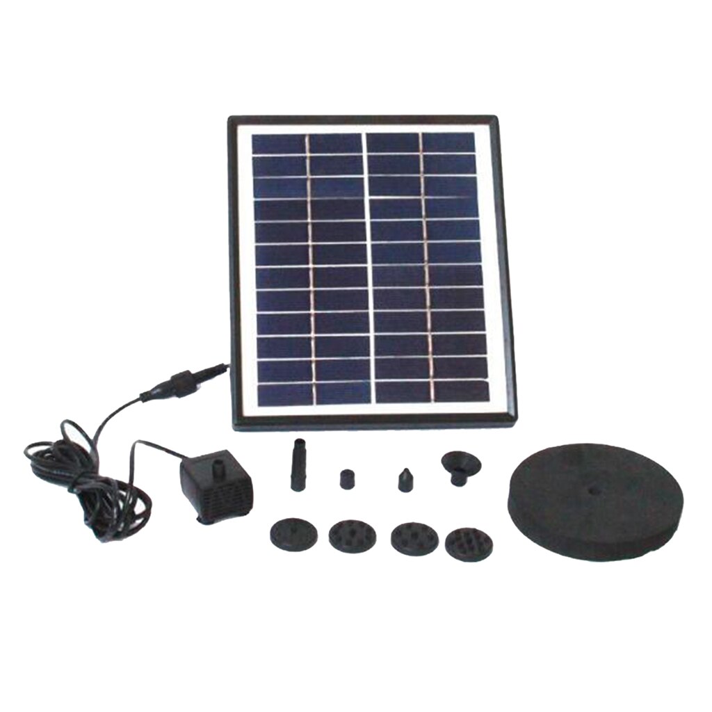 12V 5W Solar Fountain Pump Solar Water Pump Floating Fountain for Bird Bath Water Cycling Fish Tank Garden Solar Water Pump Kit