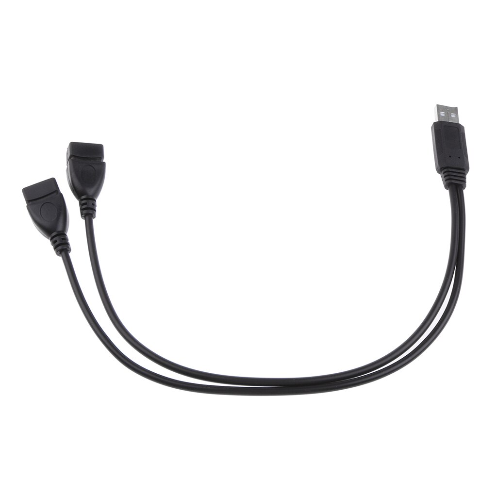 30cm usb en han  to 2 port usb hun y-splitter forlænger adapterkabel